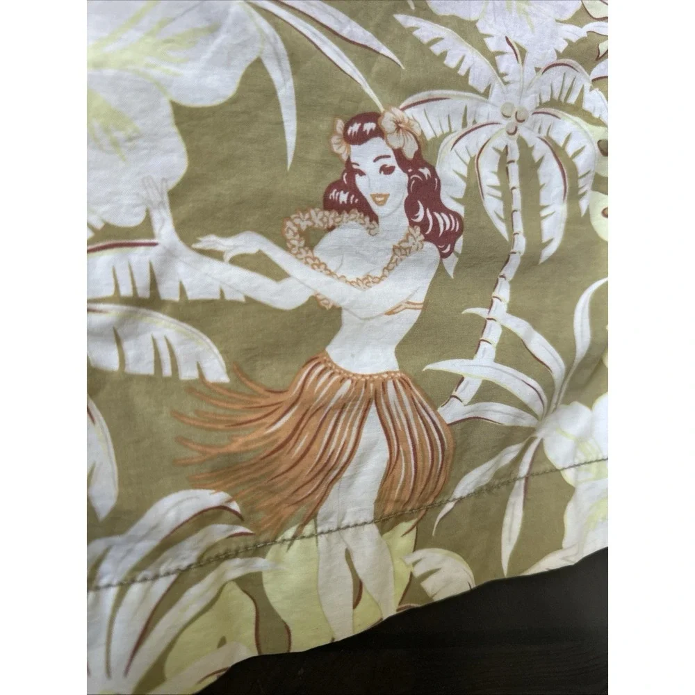 Tommy Bahama Swim Trunks Men's Size XL  Tan Tropical Print Pockets 8.5